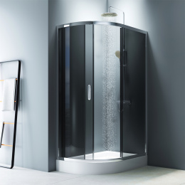 Душевое ограждение 80х120 Am.Pm Like (W83G-302U120CG64) стекла тонированные, профиль матовый хром