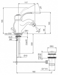 Фото Fima Carlo Frattini Lamp F3302BR для биде