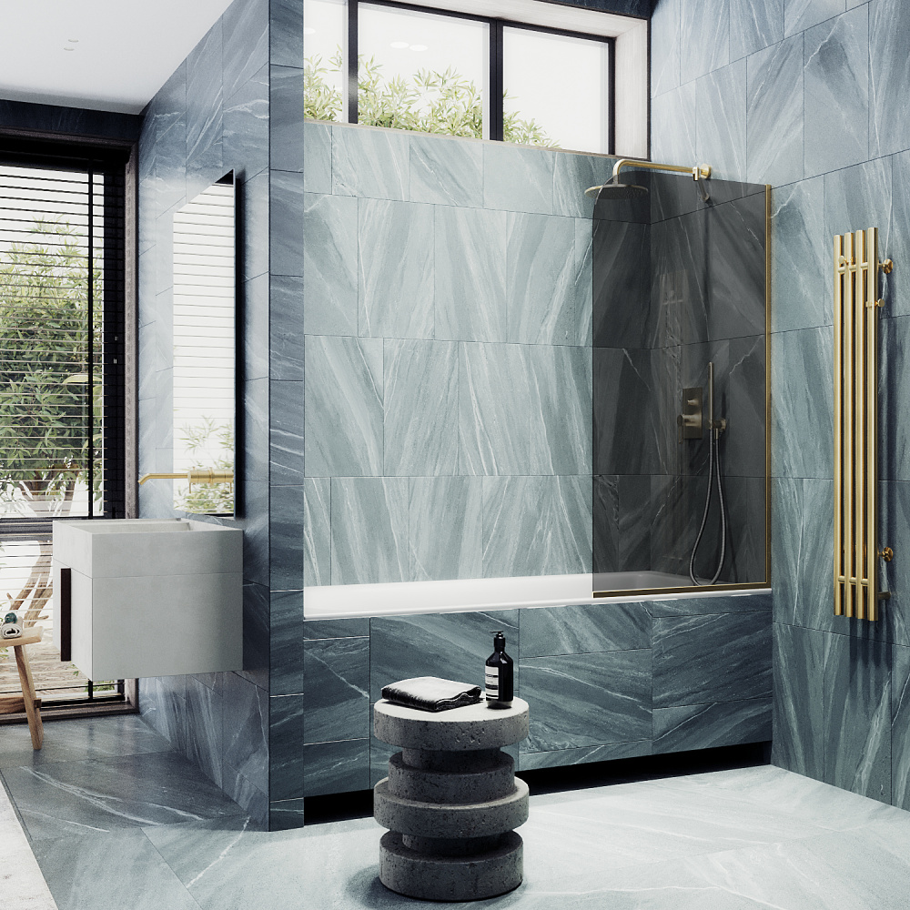 Фото Шторка на ванну Maybah Glass MGV-80-3у в узком профиле