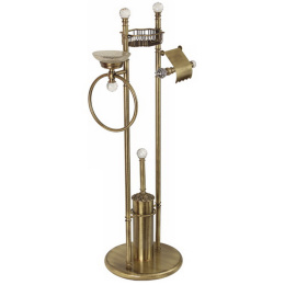 Фото Migliore Cristalia 16784 Стойка 4-х функциональная H100 см, бронза SWAROVSKI