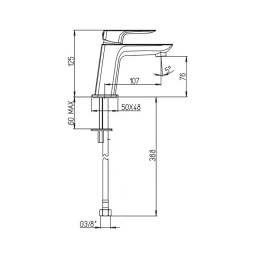 Фото Смеситель для раковины Paini Nove 09CR205 хром