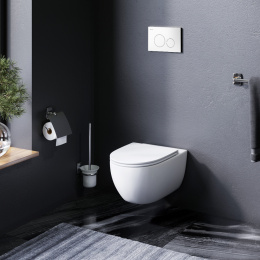 Инсталляция с унитазом и клавишей Am.Pm Awe (IS49001.111700) белый, синий, Глянцевый белый