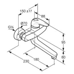 Фото Смеситель для кухни Kludi Objekta Mix (338820575) хром