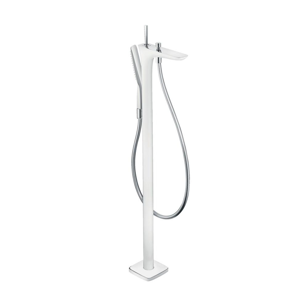 Смеситель для ванны Hansgrohe PuraVida (15473400) хром, белый