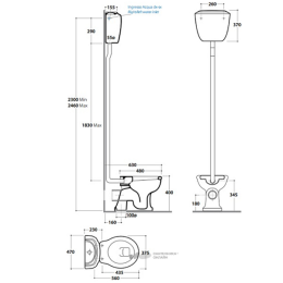 Унитаз напольный Globo Paestum (PA002.BI) белый