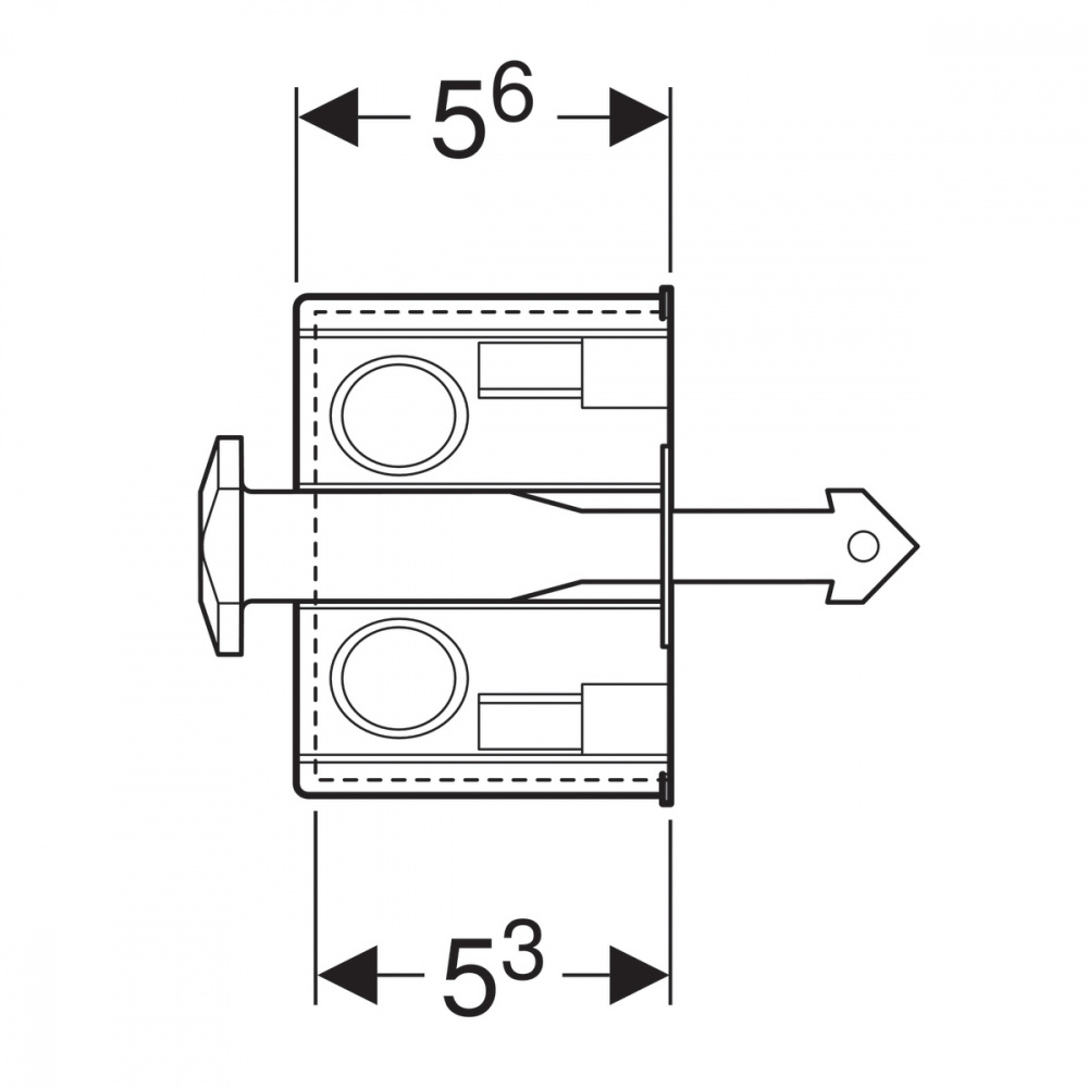 Geberit DuoFresh 244.999.00.1 Принадлежность для инсталляции, подрозетник с электрическим рукавом