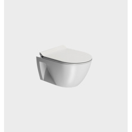 Унитаз подвесной GSI PURA ECO 880709 35 см х 55 см, Swirlflush, с открытым креплением, цвет Белый 