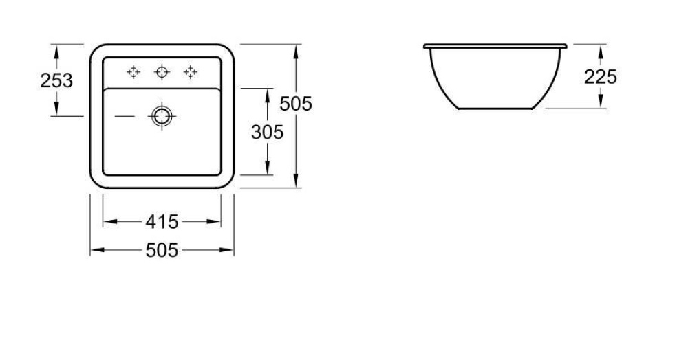 Фото Раковина для установки под столешницу 516240R2 VILLEROY&BOCH Loop Friends