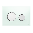 Кнопка смыва TECE Loop 9240653 зеленое стекло, кнопка хром