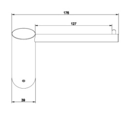 Фото Держатель туалетной бумаги Gessi Ovale (25655#031) хром