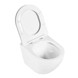 Фото Чаша подвесного унитаза с сиденьем BelBagno UNO BB3105CHR/SC