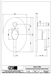 Фото Смеситель для ванны Gessi Ovale (37794#031) хром