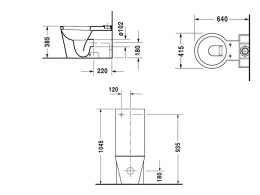 Унитаз Duravit Starck 1 0233090064, белый