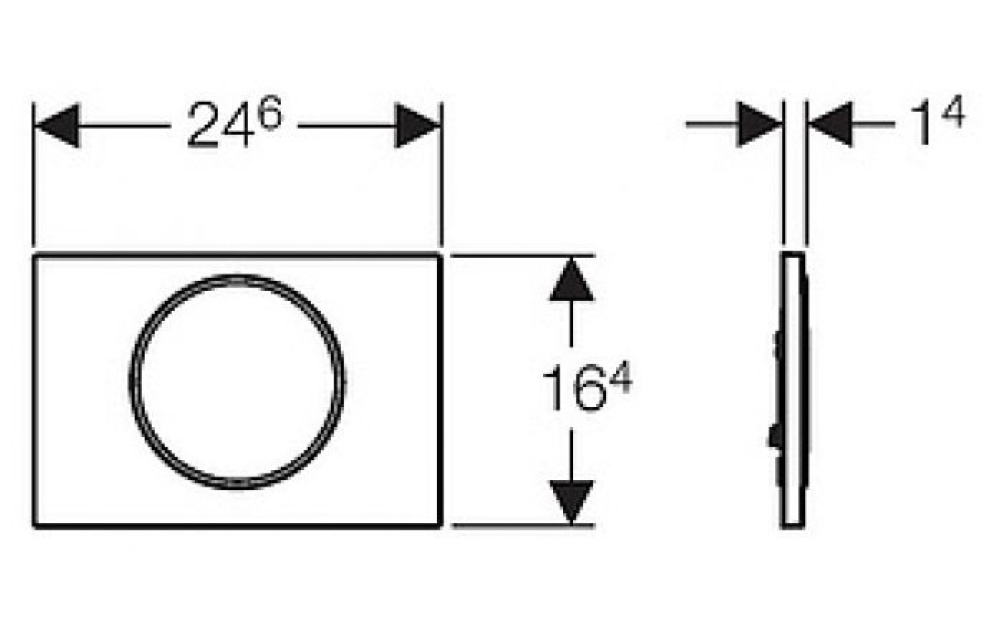 Кнопка смыва Geberit Sigma 10 (115.787.SN.5) серый