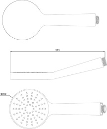 Фото Душевая лейка Ravak Flat (X07P343), хром