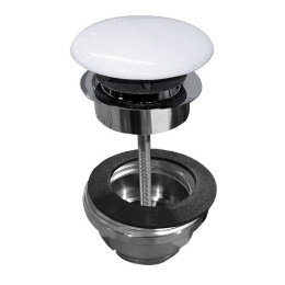 Фото Донный клапан Scarabeo (10010/C/CR/WHITE) белый