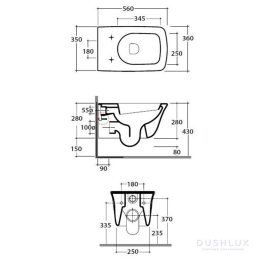 Фото Унитаз подвесной Globo Relais (RES02.B28) белый