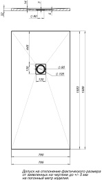 Душевой поддон Aquanet Pleasure 160х80 серый