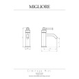 Migliore Ermitage Mini 30177 Смеситель для раковины, ручка сверху латунь, хром