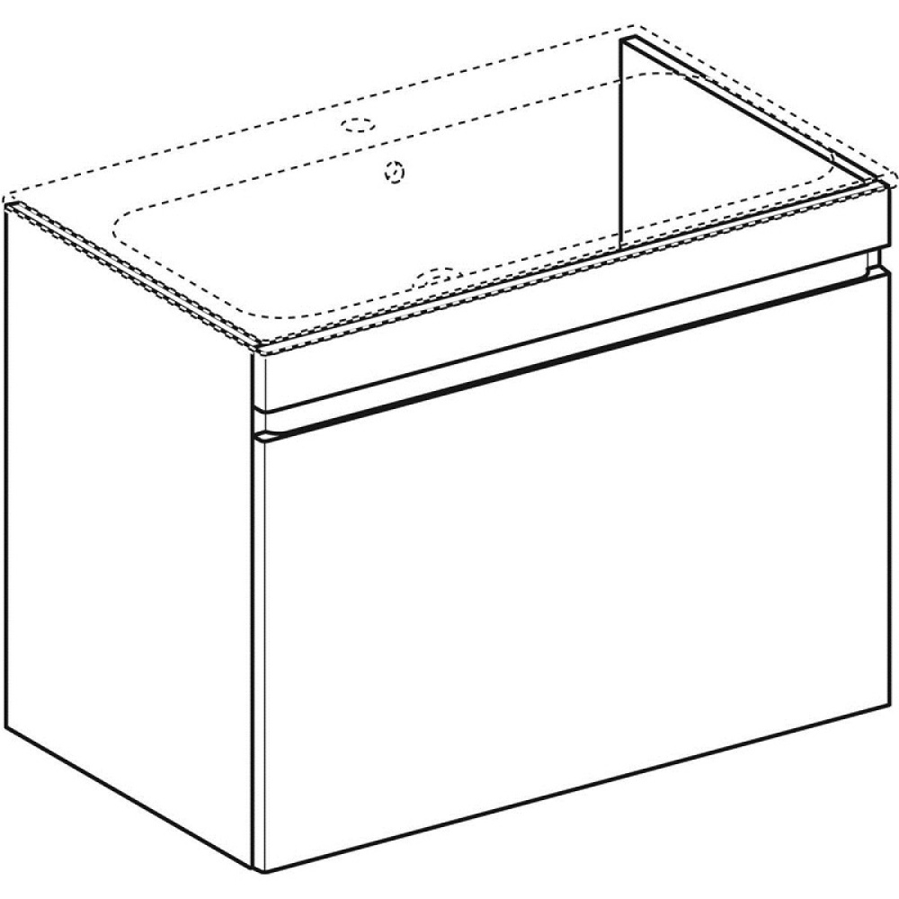 Geberit Renova Plan 869580000 Тумба для раковины, с ящиками выдвижными