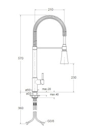 Cristina SELTZ SZ23251 Смеситель для раковины