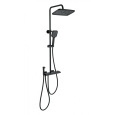 Душевая система с техническим душем и термостатом Wonzon&Woghand Muse (WW-B4132-A-MB) Черный