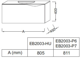 Тумба под раковину Jacob Delafon Stillness EB2003-P6, цвет дуб