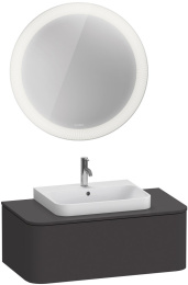 Фото Тумбочка для подвесной консоли 100 см Duravit Happy D.2 Plus HP493108080, серый