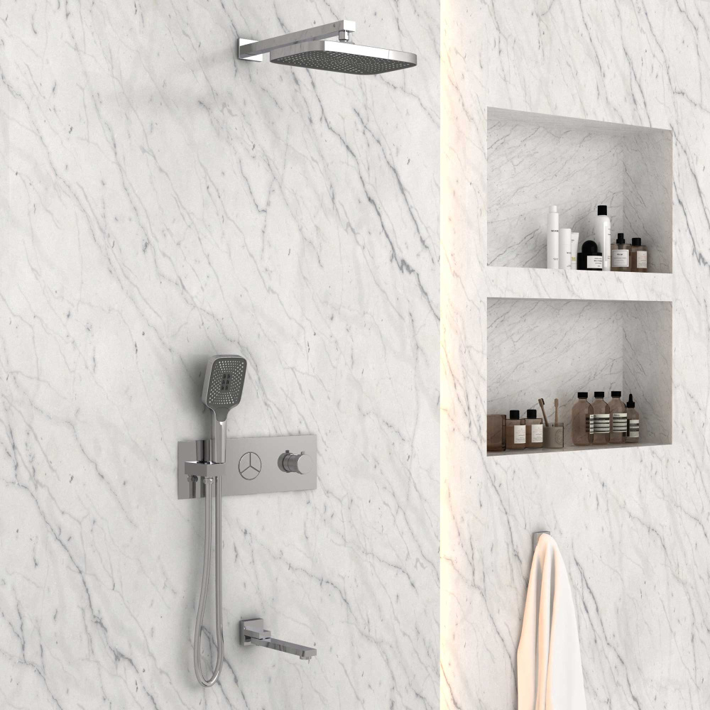 Фото Душевой комплект Vincea (VSFW-432T1CH) хром