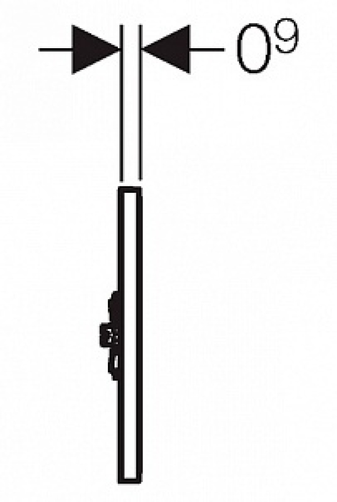 Кнопка смыва Geberit Sigma 01 (116.031.21.5) серый, черный