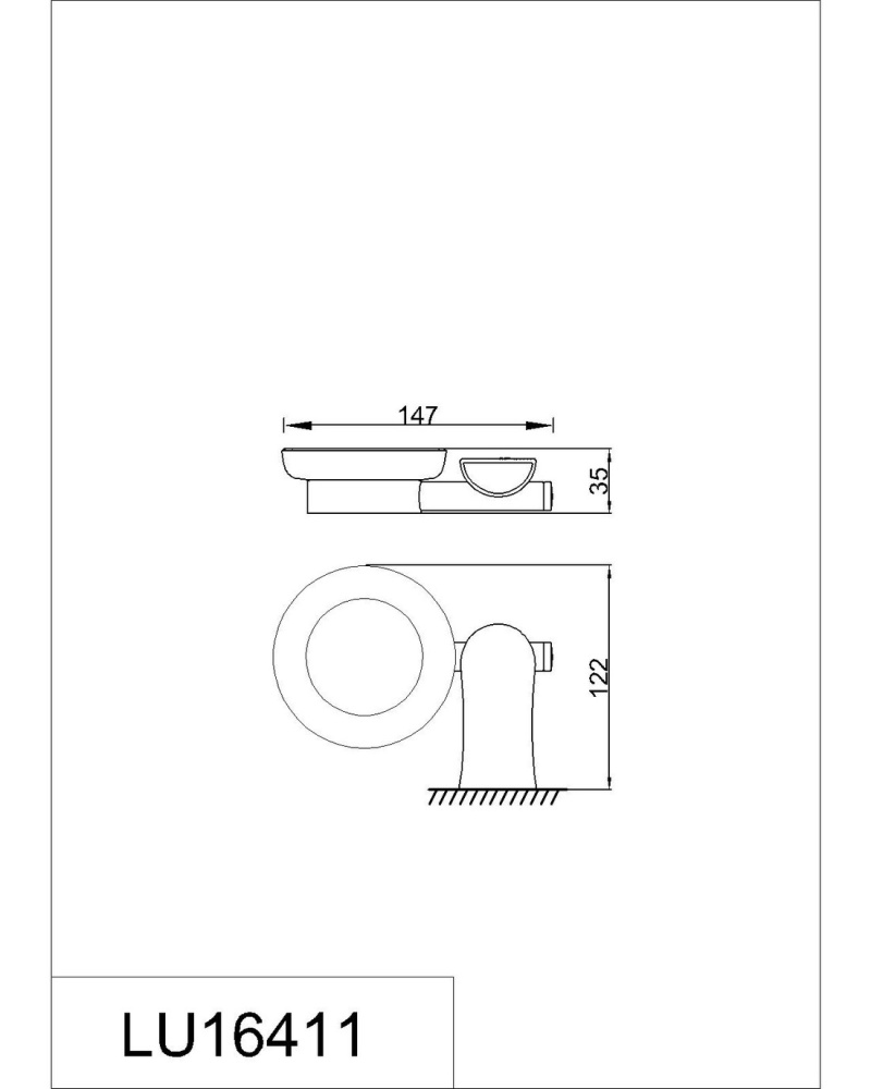 Фото Мыльница керамическая RUSH Luson LU16411