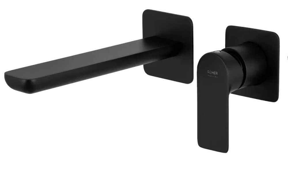 Фото Смеситель для раковины Remer Infinity I15PLNO, чёрный матовый