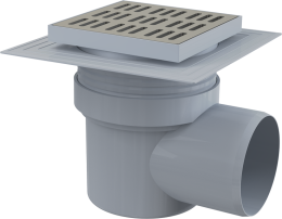 Фото Душевой трап AlcaPlast (APV12) серый