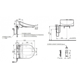 Напольный унитаз TOTO NC CW761Y+Washlet GL 2.0 TCF6532