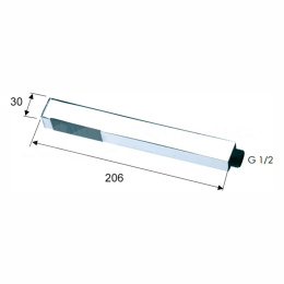 Фото Душевая лейка ручная Paini Quadra 53CR155AO хром