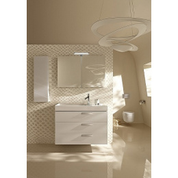 JacobDelafonRythmik EB1850G-N18 Колонна 40 см, шарниры слева, серая внутренняя отделка, отделка белы