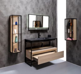 Фото Armadi Art 894-120-L Ящик под консоль LOFT 120 light wood, 1 полка