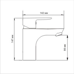 Смеситель WasserKRAFT LEINE 3503 для раковины, хром
