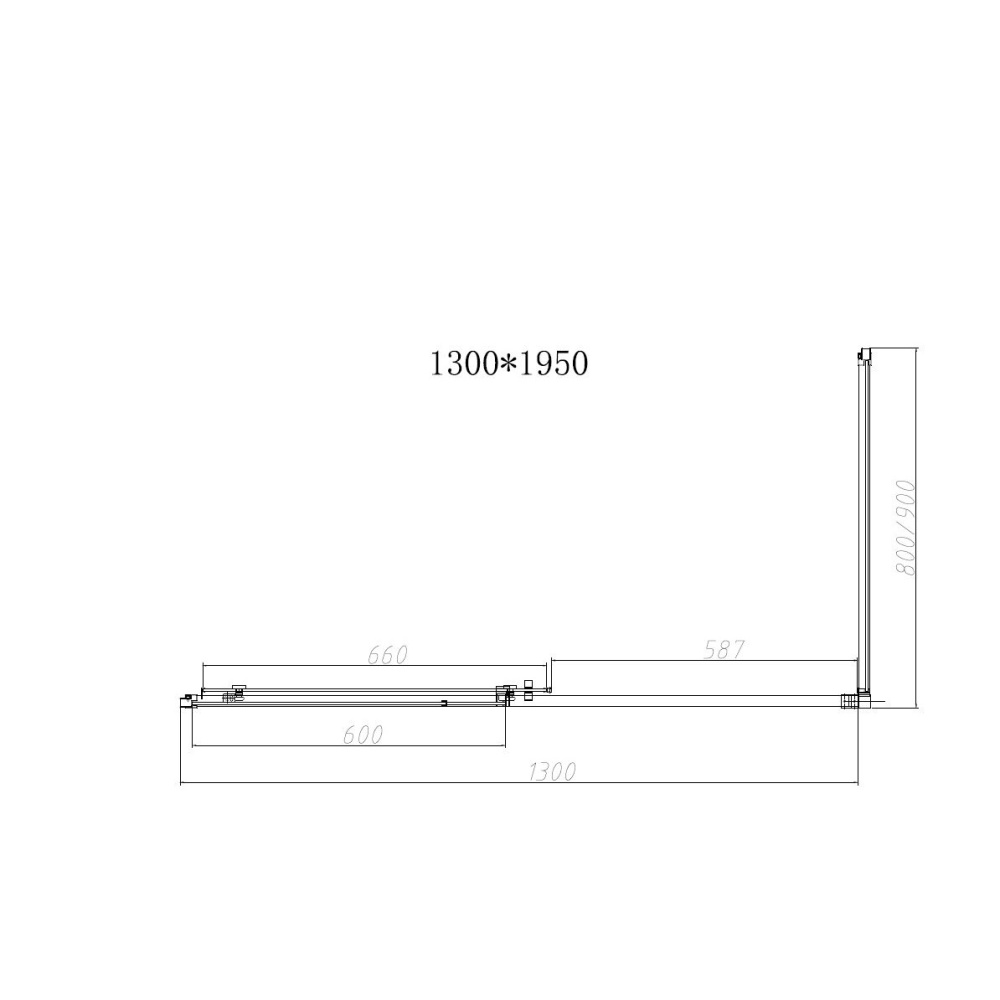 Душевой уголок Vincea Slim-N (VSR-4SN8013CL) хром