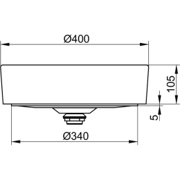 Фото Керамический умывальник Keuco Stageline 32880570400