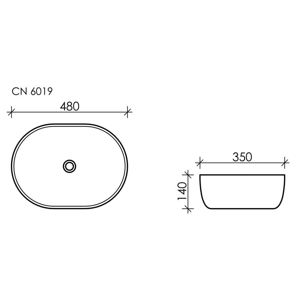 Накладная раковина Ceramica Nova ELEMENT CN6019