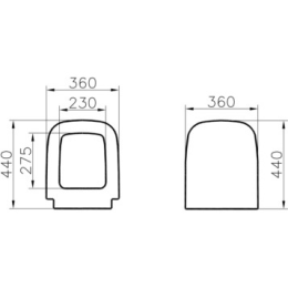 Сиденье и крышка для унитаза Vitra S20 (77-003-009) белый