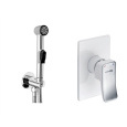 Комплект для биде скрытого монтажа WasserKRAFT A010657WHITE шланг 120 см, белый/хром
