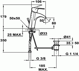 Фото Teka Palma 653821210 Смеситель для раковины