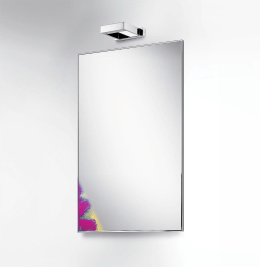 Colombo Design Gallery B2045 - Зеркало для ванной комнаты 100*60 см, в металлической раме (нержавеющ