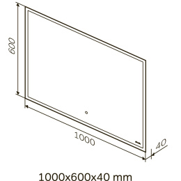Зеркало с LED-подсветкой Am.Pm Spirit 2.0 (M71AMOX1001SA)