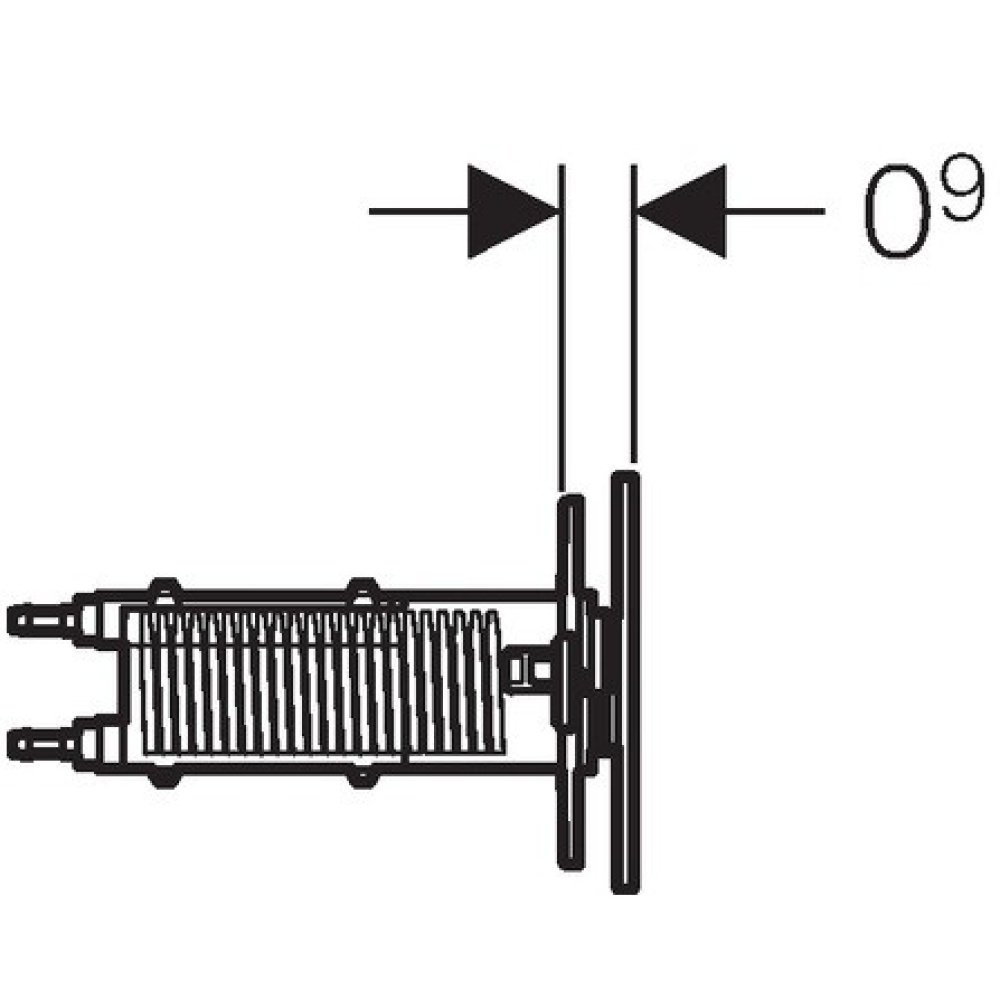 Клавиша смыва Geberit Omega (115.083.SQ.1) коричневый