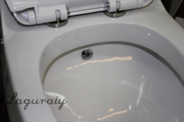 Напольный унитаз моноблок Laguraty 2160А крышка микролифт