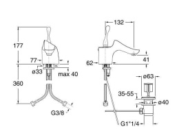 Cristina Parigi PG18251 Смеситель для ванны