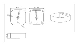Фото Накладная раковина BRAVAT Source C22286W-1-ENG